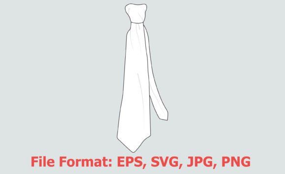 Download Tie Flat Sketch Vector Svg Template - Vector svg Collection
