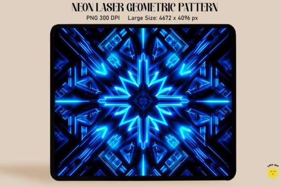 Download Neon Vibrant Blue Laser Pattern - Premium Resources