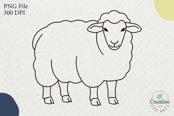 Download Sheep Lamb Line Art Vector SVG Clipart - Vector svg Collection