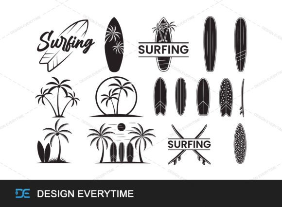 Download Premium Surfing Vector SVG - Vector svg Collection