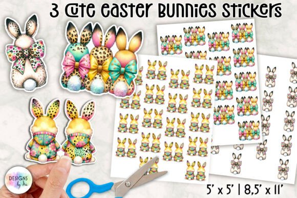 Download Cute Easter Bunny Stickers - Premium Bundle