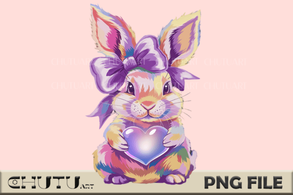 Download Cute Bunny with Bow PNG - Premium Resources