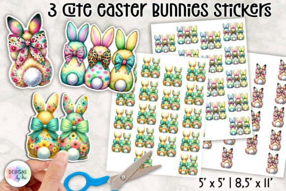 Download Cute Easter Bunny Stickers - Premium Bundle